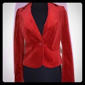 Classiques Entier Red Velvet Blazer
